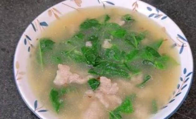 气血亏虚推荐食谱：[枸杞叶瘦肉汤]