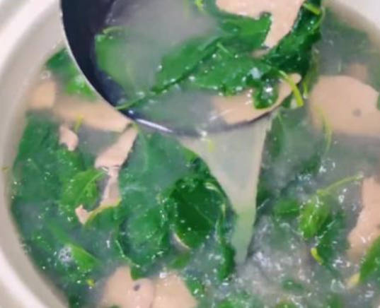 补血推荐食谱：枸杞叶猪肝汤